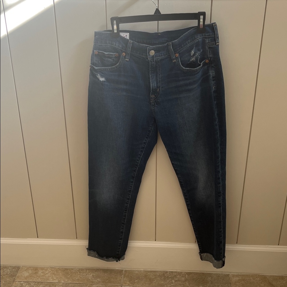 GAP Women's Dark Blue Ankle Jeans